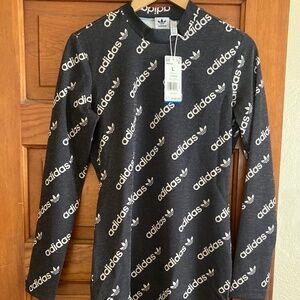 NWT Adidas Logomania Dress Black White Sz L